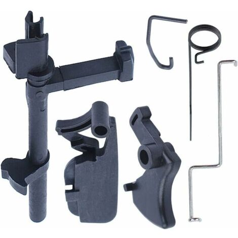 Kit de Gâchette d'accélérateur pour STIHL MS170 MS180 017 018 Tronçonneuse, Gâchette des Gaz + Tige d'accélérateur + Arbre de Commutation + Verrouillage de Gâchette 6 en 1