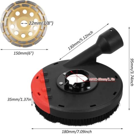 Aidelife Capot de Protection Meuleuse Angulaire 115/125mm avec bague d