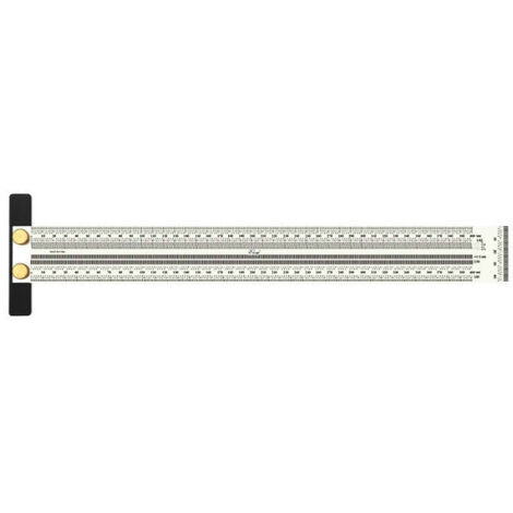 Travail du bois Scribe Type T Règle Trou Règle de perçage Outil de mesure DIY Outil de mesure (400 mm de type T) (1/4)