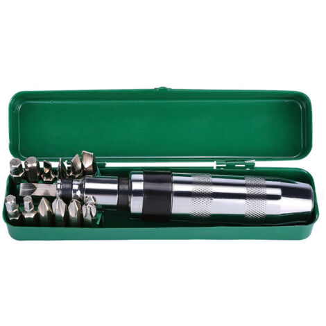 14 pièces 1/2” Tournevis à Frapper et Embouts Tournevis à Chocs Tournevis a Percussion Tournevis a Frapper Ensemble de Tournevis Tournevis Outils Tournevis Mecanique Automobile (1/4)