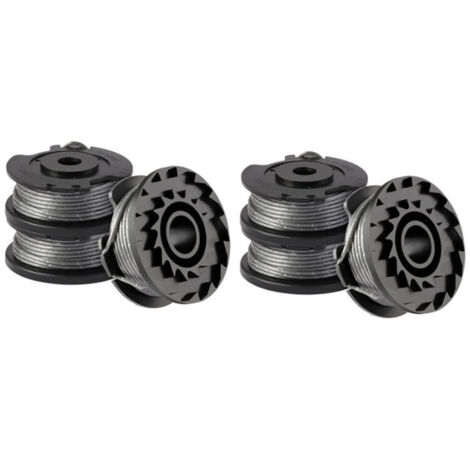 Lot de 6 bobines de fil pour coupe-bordure Bosch ART 23 SL/ART 26 SL, bobine de rechange en nylon (F016800569+F016800385), diamètre : 1,65 mm, 4,9 m (1/4)