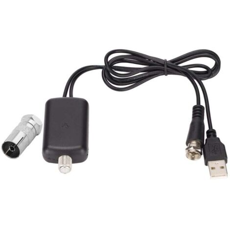 Amplificateur Antenne TV,Amplificateur De Signal Intrieur 12 Volts pour Cam-Car Qualit 12 Volts Intrieur 4K Numrique Terrestre 25 DB HD Antenne TV Amplificateur De Signal Intrieur Amplificateu