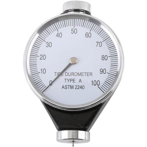Duromètre Testeur de dureté pour Pneus Caoutchouc Verre Résine Cuir Modèle A/O/D Cadran 0-100(Modèle A) (1/4)