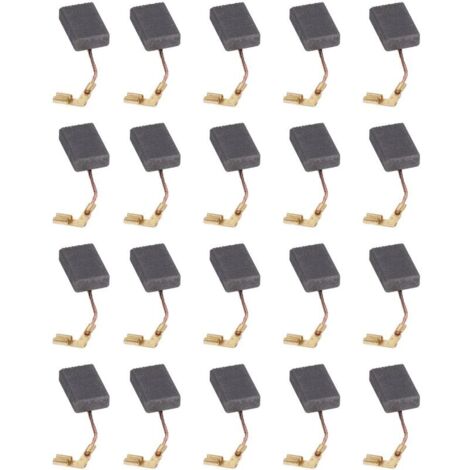 20 Pièces Balais de Charbon pour Remplacement de Balai de Charbon de Moteur électrique pour Meuleuse D'angle de Perceuse, Autres Outils À Main Et Accessoires (1/4)