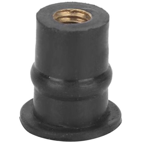 Lot de 10 écrous de puits en caoutchouc M5 5 mm/0,2 pouces métriques boulons de pare-brise de moto (1/4)