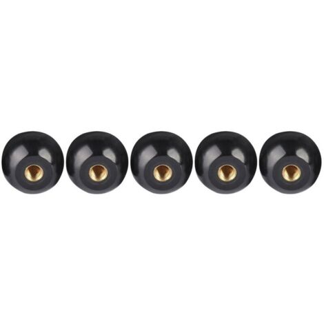 5 pièces noir bakélite boule levier bouton cuivre Insert M12 40 remplacement de Machine-outil (1/4)