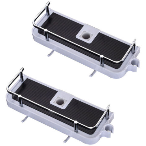 Lot de 2 supports de douche sans perçage, pour rails de douche de 22 à 25 mm (1/4)