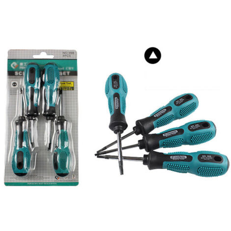 4pcs Jeu de Tournevis Magnétiques à Tête Triangulaire Tournevis Outil de Réparation 1.8mm/2.0 mm/2.3 mm/3.0mmx50mm(△ type) (1/4)