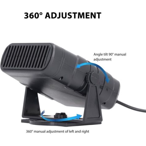 Feegow Chauffage Voiture Solaire Portable 20W 12/24V - Kit Anti-Buée Et Dégivreur Pare-Brise Pour Hiver
