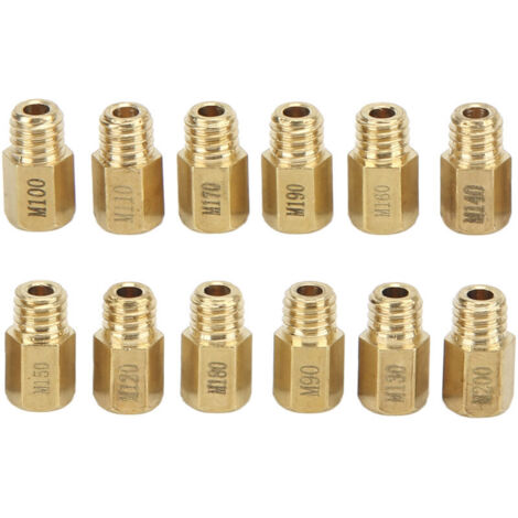 12pcs Buses de Carburateur, Mtal 90-200 Kit de Gicleur Principal de Carburateur pour Mikuni VM TM TMX (1/4)
