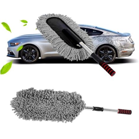 Duster en Microfibre pour Voiture et Maison Le plumeau Multi-Usage - Longue poignée Extensible incassable (1/4)