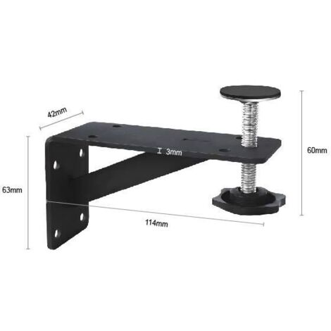 Kit de support d'évier sous plan en acier inoxydable, construction robuste, forte capacité de, installation facile pour la réparation d'évier de cuisine, 2 pièces de 41 à 72 cm