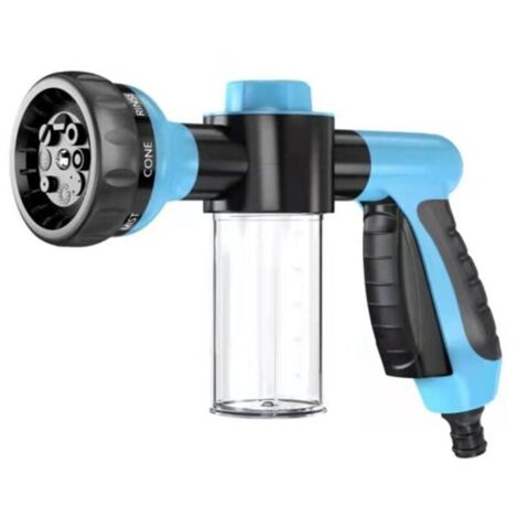 Pistolet à eau multifonction haute pression pour lavage de voiture à mousse, distributeur de savon et de shampoing pour le lavage des animaux et buse de pulvérisation pour tuyau d'arrosage (1/4)