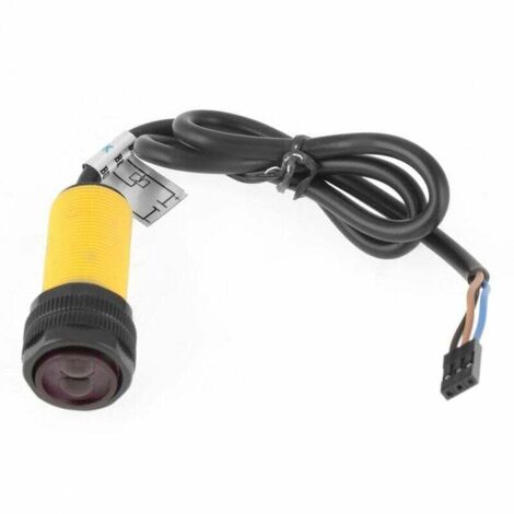 Interrupteur photoélectrique infrarouge E18-D80NK – Capteur de détection d'obstacles réglable de 3 à 80 cm pour Arduino, 5 V CC, 100 mA (1/4)