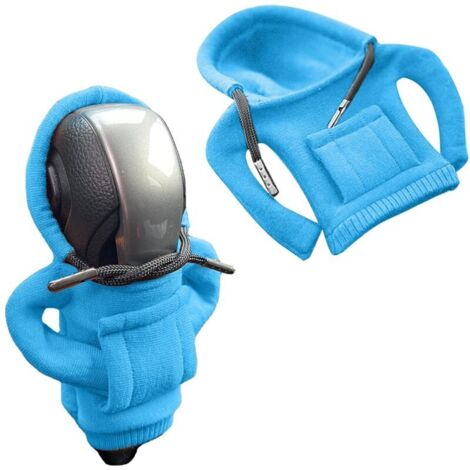 Pommeau de levier de vitesse à capuche, décoration amusante pour pommeau de levier de vitesse, pour voiture (bleu) (1/4)