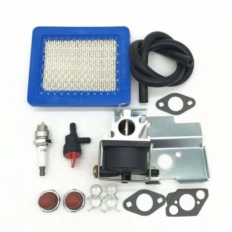 Kit carburateur 640020, filtre à air et bougie d'allumage compatibles avec les moteurs de tondeuse Tecumseh 640020A, 640020B, VLV126, VLV60, VLV50, VLV55, VLV65, VLV66 et VLV126A de 6,5 et 6,75 CV. (1/4)