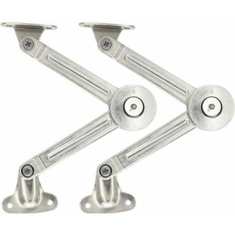 Lot de 2 charnières à amortissement pour portes de placards de cuisine relevables (1/4)