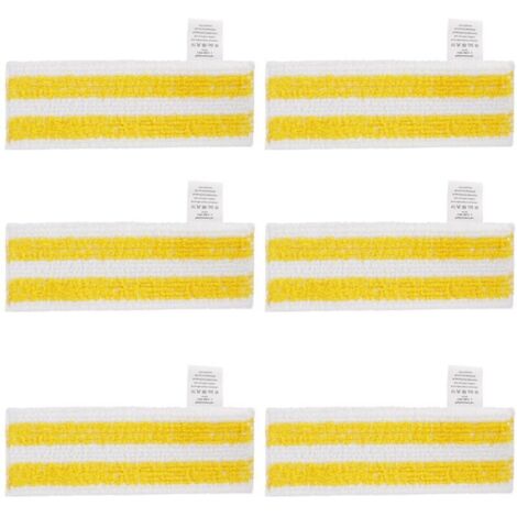 Lot de 6 Lingettes de Rechange en Microfibre Compatible avec Karcher Easyfix SC 1, SC 2, SC 3, SC 4, SC 5 Nettoyeurs Vapeur (1/4)