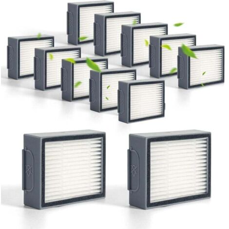Filtres de rechange (lot de 12) compatibles avec les aspirateurs iRobot Roomba séries EI et J (e5, e6, i1, i2, i3, i4, i5, i6, i7, i8, j5, j6, j7, j8, j9 et autres modèles, sauf pour les modèles Comb (1/4)