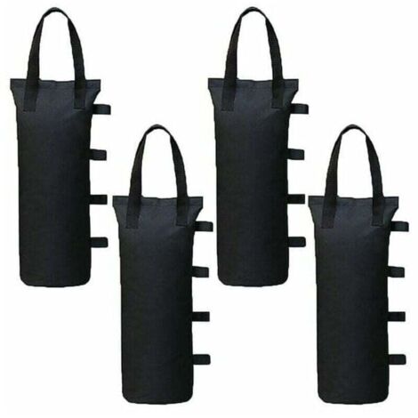 Lot de 4 Poids de Gazebo pour Tonnelle et Pavillon, Sac de Lestage Sable pour Jambes, Tentes Pare-Soleil, Parasol (1/4)