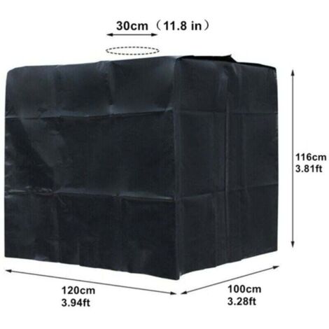 Bâche noire résistante aux UV pour réservoir de 1000 litres (1/4)