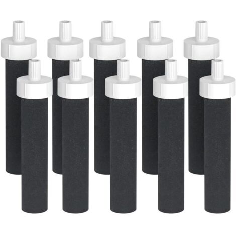 Lot de 10 filtres à eau de rechange Brita - Compatibles avec les filtres à eau Brita BB06 rigides, en acier inoxydable et pour le sport (1/4)