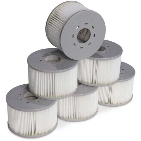 Lot de 6 filtres  pour spas gonflables MSPA V2. Ø106 cm – 6 cartouches filtrantes de rechange pour spas gonflables MSPA (1/4)