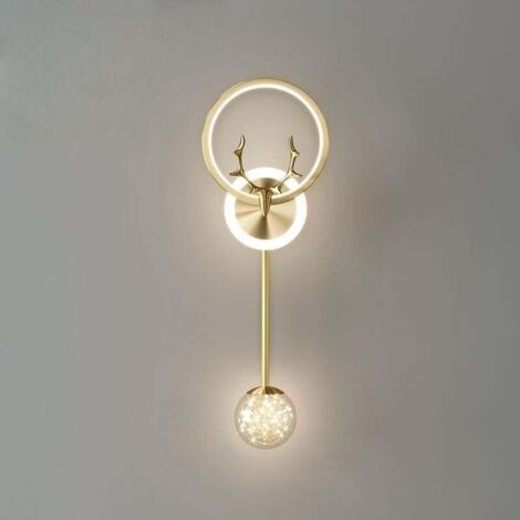 Plafonnier LED minimaliste pour chambres, escaliers, balcons et entrées - Or, tricolore, à intensité variable (1/4)