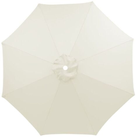 3m Housse de Rechange pour Parasol 8 Baleines impermable, Anti-UV, Tissu de Rechange, Lavable,Respirable, Crme (1/4)