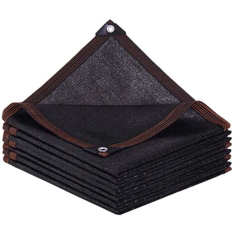 Voile-d'ombrage-Toile-Filet-Ombrage-Exterieur Rectangulaire avec œillets pour Balcon, Serre, Jardin, Pergola, Patio Lawn-2x4m-Noir (1/4)