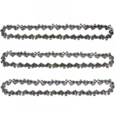 Lot de 3 Chanes d\'lagueuse sur Perche pour Guide-Chane de 10\" (25 cm), 40 Maillons d\'Entranement, Faible Rebond, Compatibles avec Black & Decker, Ryobi, Ferrex, Primaster et autres (1/4)