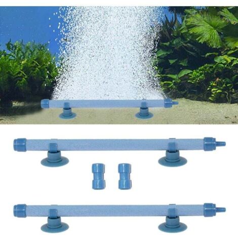 2 Pièces Aquarium Air Pierre Tube Tube de Pierre à Air D'aquarium Bubble Stone Pompe Accessoires pour Diffuseur de Pompe à Oxygène pour Les Pompes d'aquarium et La Culture Hydroponique 7 Pouces Bleu (1/4)