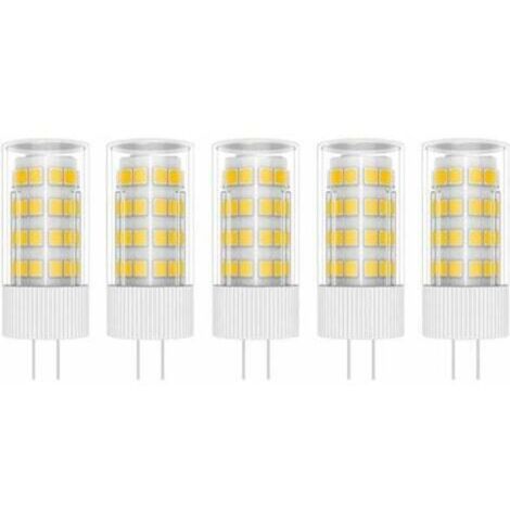 Ampoules LED G4 5 W, 51 LED SMD 2835, blanc chaud 3000 K, équivalent à des lampes halogènes 50 W, AC/DC 220 V. (1/4)