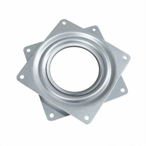 Plateau Tournant Plaque pivotante Plate-forme Tournante Roulement Rotatif 360 degrés Carré avec des Roulements à Billes en Acier pour Armoires de Cuisine Comptoir Pantry (4 Pouces) (1/4)