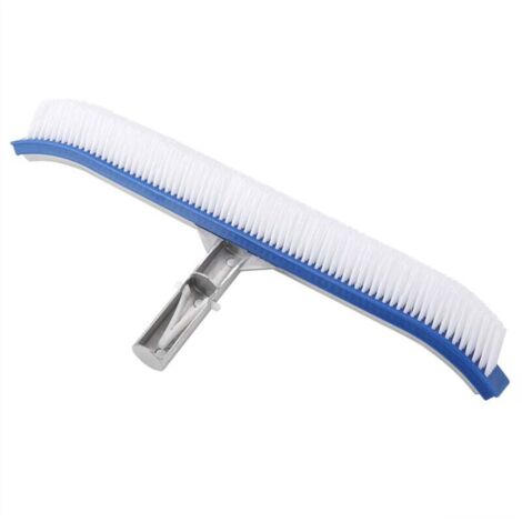 Piscine Brosse - Brosse paroi de la piscine, piscine mur tête de brosse outil de nettoyage avec poignée en aluminium (1/4)