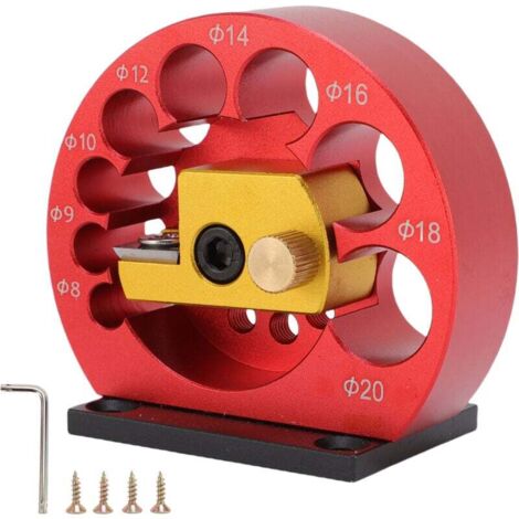 Kit de Gabarit de Fabricant de Chevilles, 8 Mm à 20 Mm, Réglable, Perceuse électrique, Fraisage de Chevilles, Tige Ronde, Coupe-goujon pour Tiges en Bois, Bâtons de Travail du Bois (1/4)