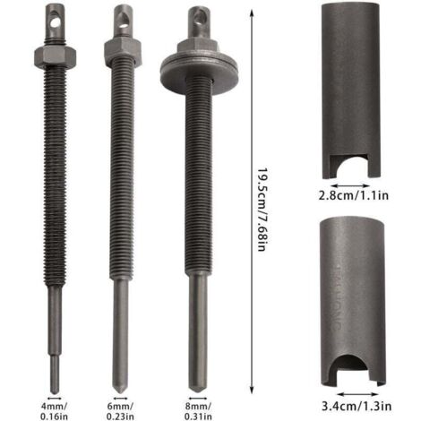 Lot 12 Extracteurs Roulement Moto 9-23mm - Outil Démontage Roulements 5 Tailles