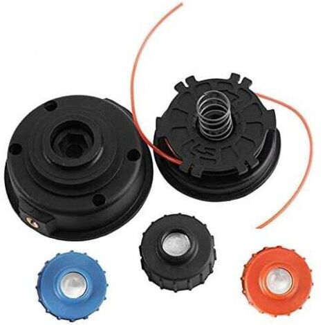 Accessoires pour tondeuses de jardin, sortie automatique universelle, fil de tonte en nylon de couleur divisée, mini tête de débroussailleuse (1/4)