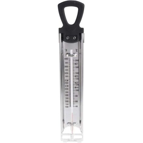 Thermomètre de cuisine en acier inoxydable pour confiture, sucre, bonbons, liquide