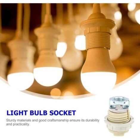 Lot De 3 Supports De Lampe G9 En Céramique - Douille G9 Avec Support Fileté Et Anneau Pour Ampoules Halogènes LED CFL