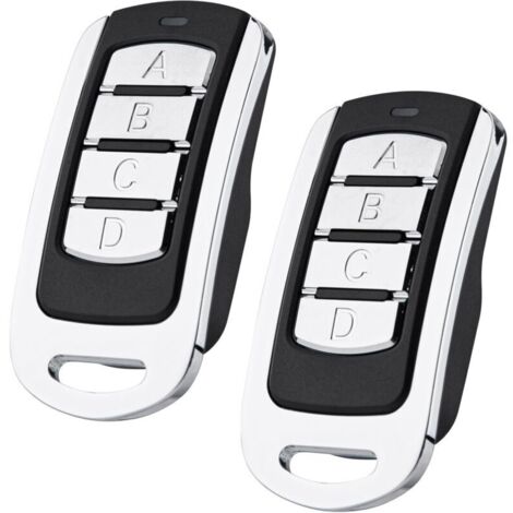 Lot de 2 émetteurs portatifs  250-868 MHz pour porte de garage Hörmann HSM4, HSE4, SE2 et HSM4. Compatible avec les émetteurs portatifs numériques Marantec D302, D304 et D384, ainsi qu'avec les émette (1/4)