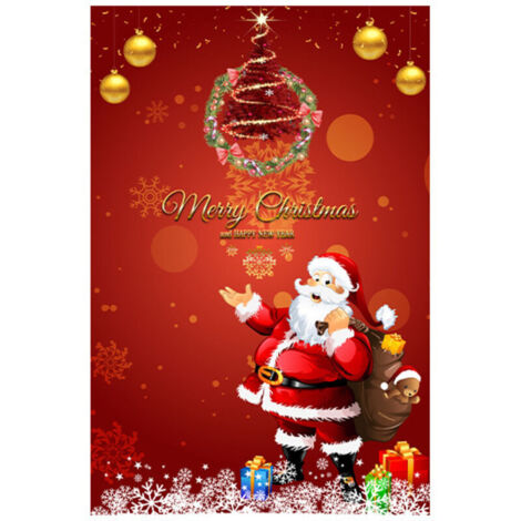 Tapis de Noël , style européen et américain, pour salon ou chambre, couverture intégrale, thème hôtel, idéal pour les séjours à domicile, tapis Père Noël 60 x 90 cm (1/4)