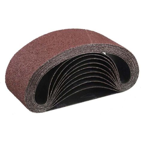 Bande Abrasive 75x 533 mm,10PCS 40 grain Ensemble de Bandes Abrasives (1/4)
