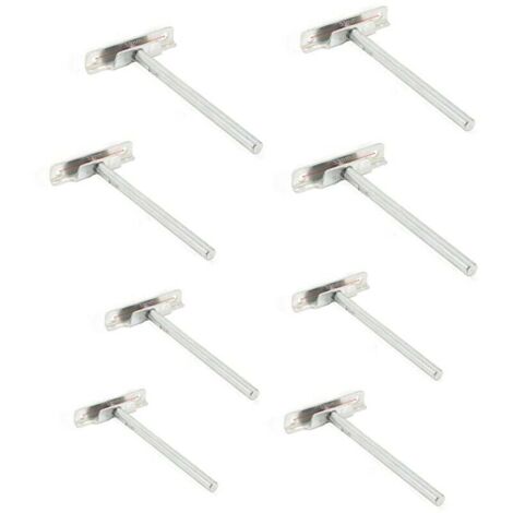 8 Pièces Fixation Étagères Murale Invisible - Diamètre 8mm- Supports Étagères Flottante