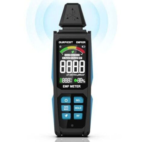 Détecteur de champs électromagnétiques , 5 en 1, numérique rechargeable, pour signaux EF, RF, MF et WiFi (1/4)