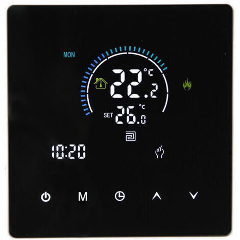 Panneau de thermostat intelligent pour chaudière murale à eau Ac90 240 V 3 500 W 90 240 V Contrôleurs de thermostat de température intelligents ( WiFi,3A) (1/4)