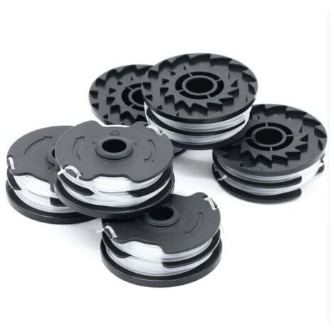 Lot de 6 bobines de fil de rechange pour débroussailleuses sans fil LIDL Parkside PRTA 20-Li A1, B2, C3, PRT 550 A1, A3, PRT 300 A1 - 2 x 4 m, diamètre 1,6 mm (1/3)