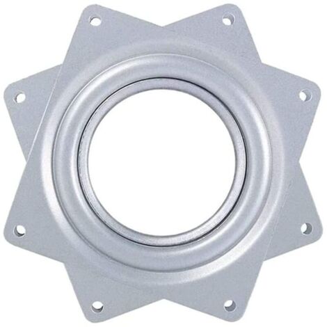 Roulement à Billes Plateau Pivotant,Plaque Pivotante,Base Pivotante,Plaque Tournant 360,Métal Carré Pivotant,Barre pour Tabouret de Bateau Pivotant,Plaque d'Assise pour Tabouret Pivotant,4 inches (1/4)