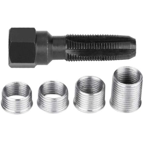 Kit de Réparation de Filetage de Bougie 5 pièces, pour Bougies d'Allumage de 14 mm (1/4)