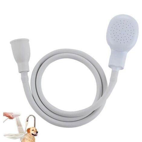 Pommeau De Douche Haute Pression, Pommeau De Douche pour Lavabo, Douchette De Salle De Bain avec Tuyau, Pulvérisateur De Robinet pour Animaux De Compagnie, pour Laver Les Cheveux (1/4)
